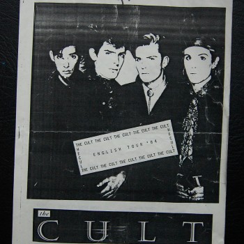 Billy’s itinerary from The Cult ‘Dreamtime’ Tour – 1984