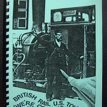 Billy’s itinerary book from The Cult U.S. Tour – 1986