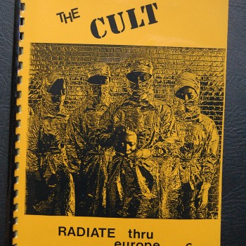 Billy’s itinerary book from The Cult European tour – 1986