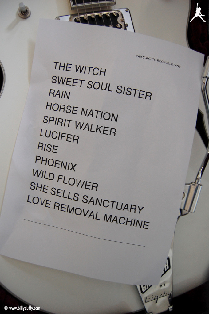 The Cult Set List 26-04-2014