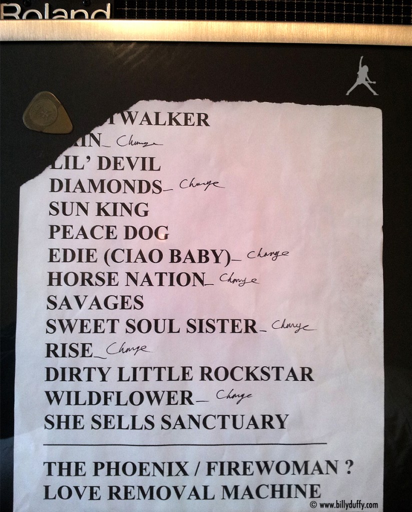 The Cult Set List 28-02-2008
