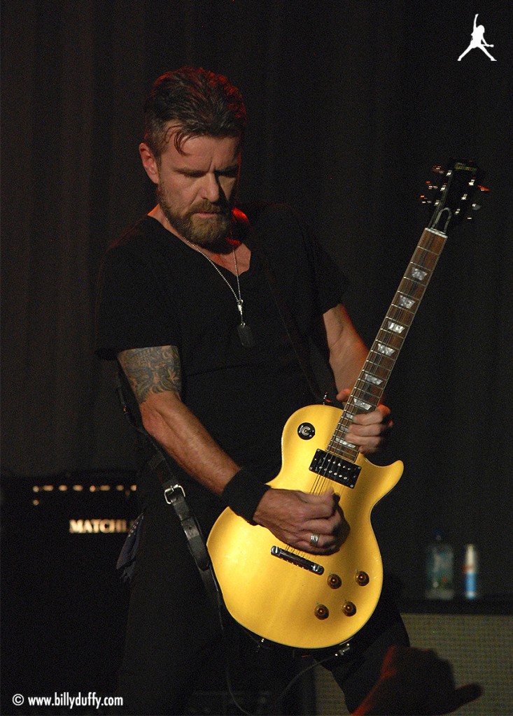Billy plays 'Electric' on his Gibson 'Gold Top' Les Paul