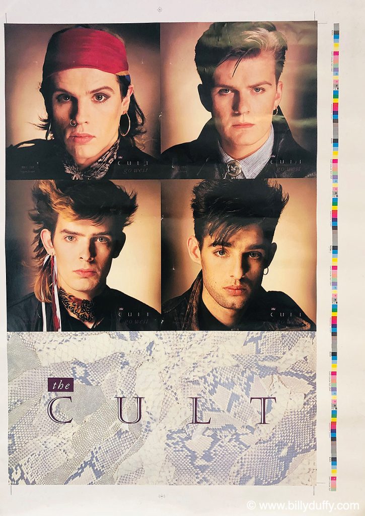 The Cult 'Go West' 7" Single Poster Bag - Printers Proof - 1984